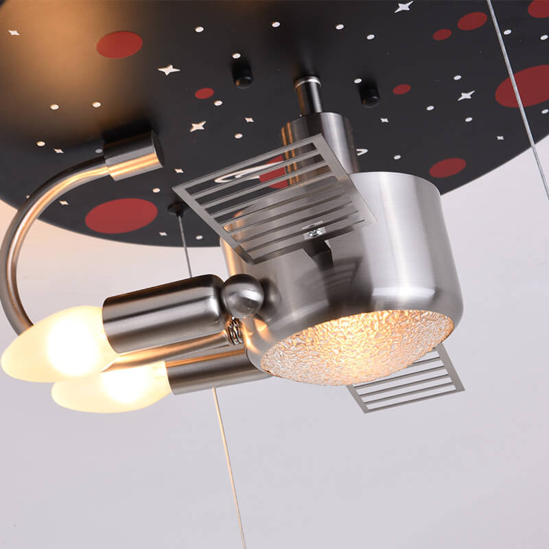 Plafonnier Satellite Spaceman Créatif 3 Lumières 