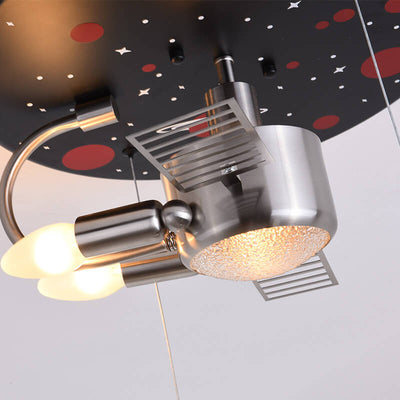 Creative Spaceman Satellite 3 Light Flush Mount Ceiling Light