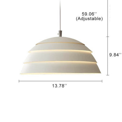 Nordic Simple Hardware Dome 1-Light Pendant Light