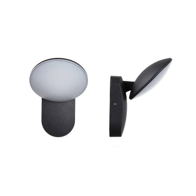 Lámpara de Aplique de Pared LED Impermeable para Exteriores de Círculo Simple 