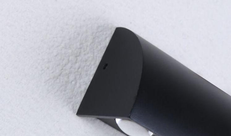 Luz de Pared Exterior Impermeable LED de 3 Luces de Aluminio Cilíndrico Moderno 