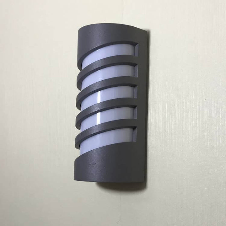 Lámpara Aplique de Pared LED Impermeable para Exteriores de Cilindro Moderno 