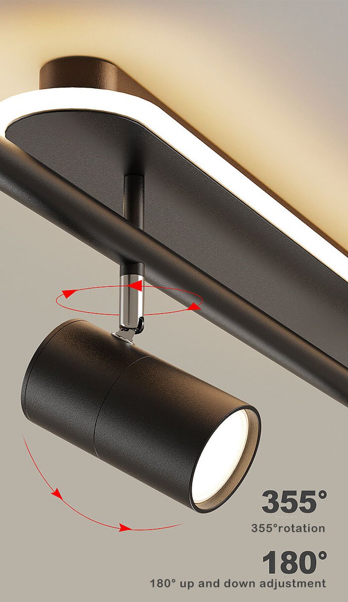 Modern Minimalist Tubular 5-Light LED Track Light