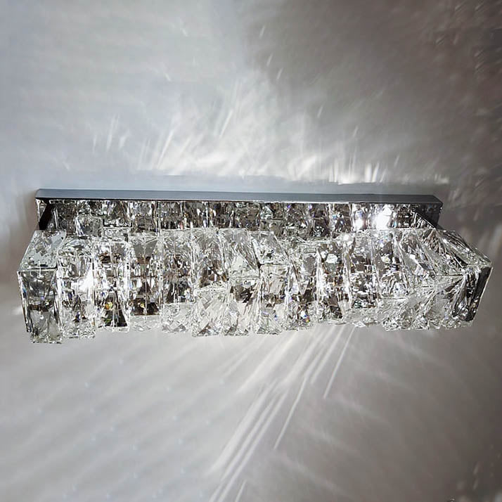 Moderne Luxus Kristallsäulen LED Wandleuchte 