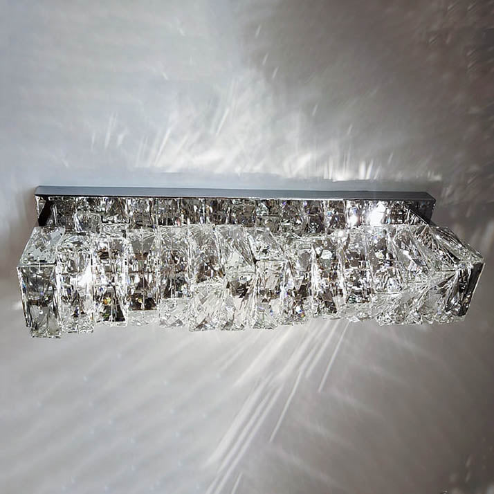 Moderne Luxus-Kristallsäulen-LED-Wandleuchte 