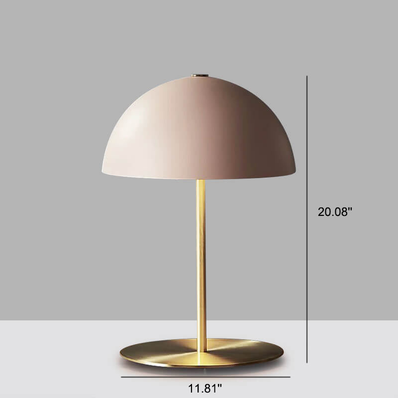 Nordic Macaron Dome Shade 1-Light Table Lamp