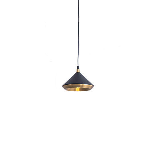 Retro Wrought Iron Tapered 1-Light Pendant Light