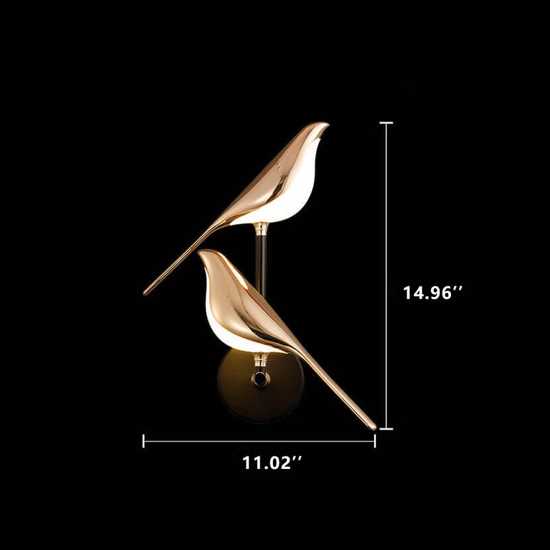 Modern Creative Bird 1/2 Light LED Rotatable Wall Sconce Lamp