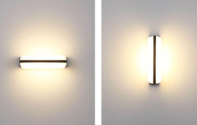 Applique Murale Étanche à LED en Forme de Cylindre Rétro 1/2 Lumière 