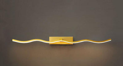 Moderne Wellen 1-Licht LED Spiegel Front Wandleuchte 
