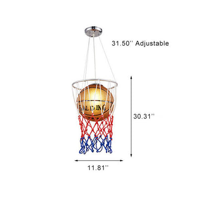 Retro Creative Basketball 1-Light Pendant Light