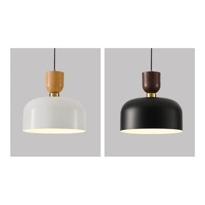 Nordic Minimalist Aluminum Dome 1-Light Pendant Light