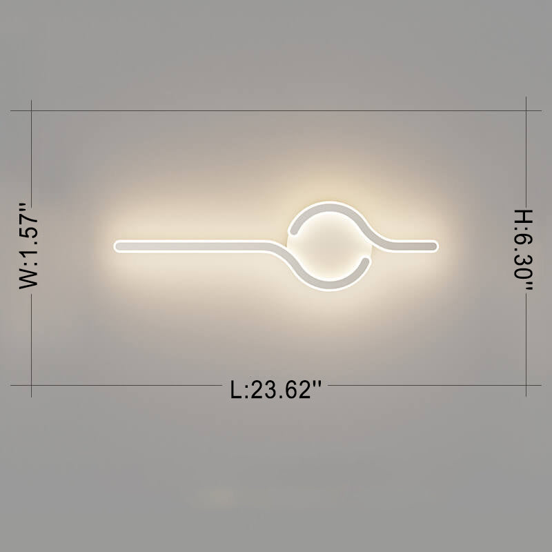 مصباح حائط LED بتصميم تاي تشي إبداعي من الأكريليك الحديث 