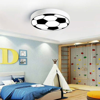 Cartoon Creative Round Football LED Kids Deckenleuchte für bündige Montage