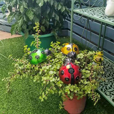 Solar Ladybug LED Iron Outdoor Lawn Decorative Light