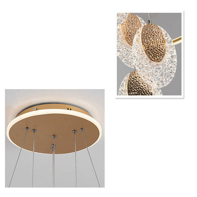 Nordic Light Luxury Wrought Iron LED Island Light 3/4-Light Chandelier