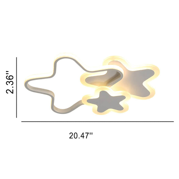Nordische Cartoon-Sternform LED-Deckenleuchte 