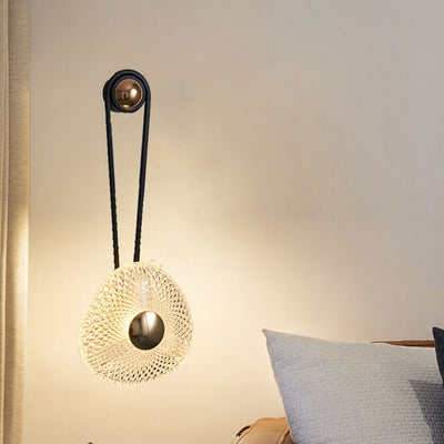 Nordic Light Luxus-Schmiedeeisen-Aluminium-runde LED-Wandleuchte 