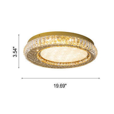 Moderne Luxus-Kristall-Vogelnest-runde LED-Unterputz-Deckenleuchte 