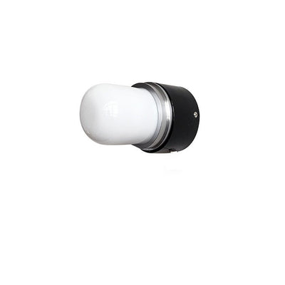 Lámpara de pared con aplique de 1 luz de hierro y vidrio industrial nórdico 