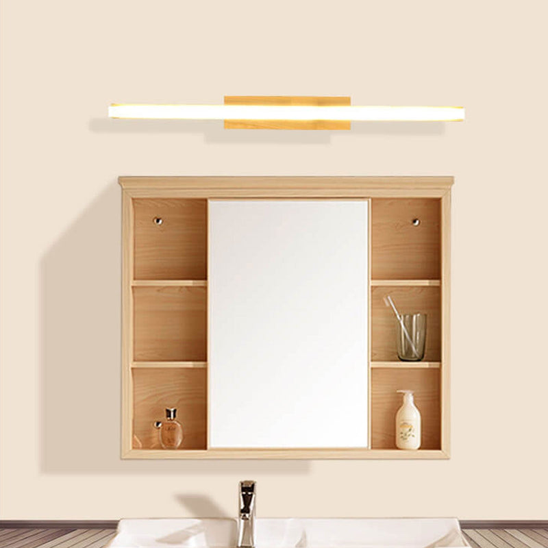 Nordic Minimalist Log Strip Vanity Light LED-Wandleuchte