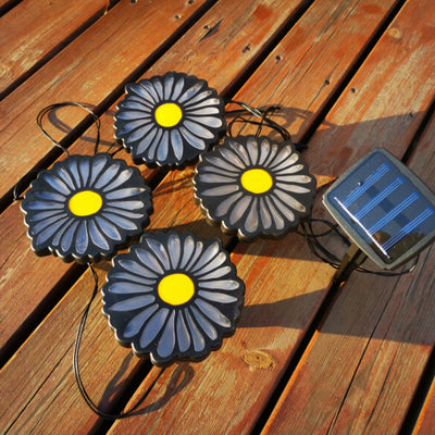 Solar Creative Daisy String Lights Outdoor Garden Landscape Lights