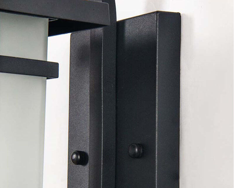 Lampe applique murale 1 lumière étanche rétro à carreaux pour extérieur 