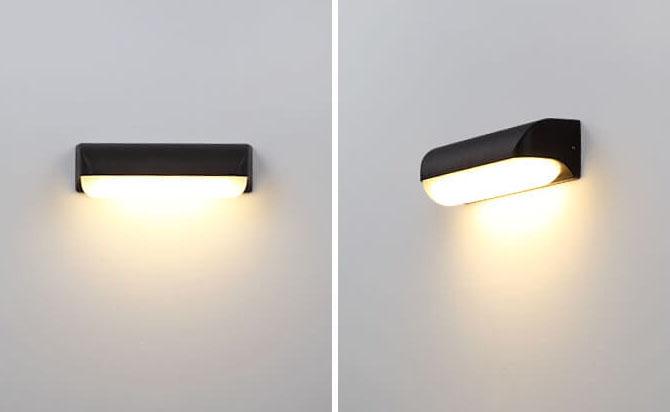 Applique Murale Étanche à LED en Forme de Cylindre Rétro 1/2 Lumière 