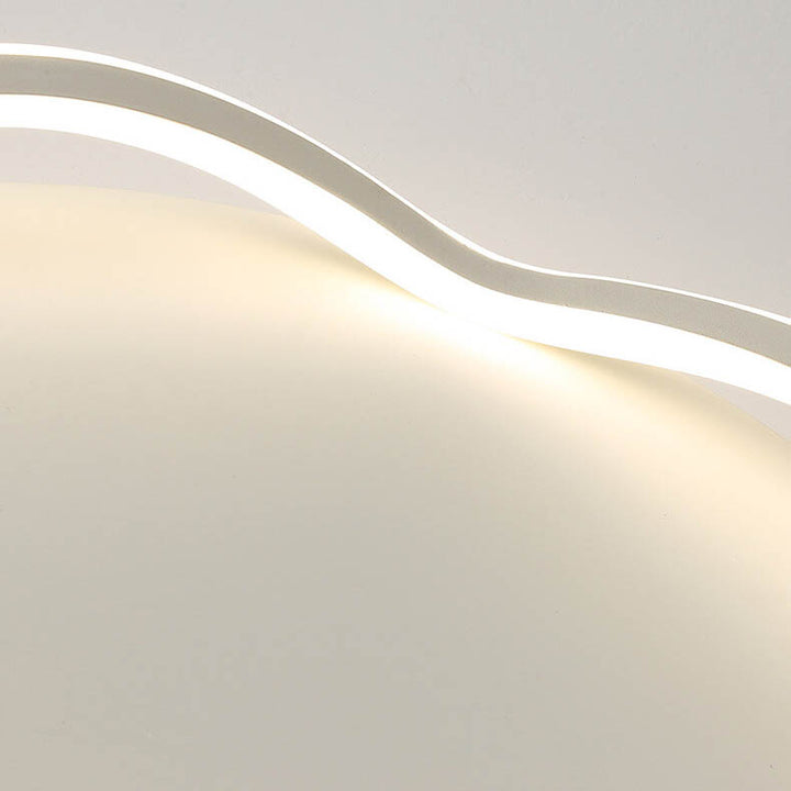 Modern Round Floral Lace LED Flush Mount Ceiling Light