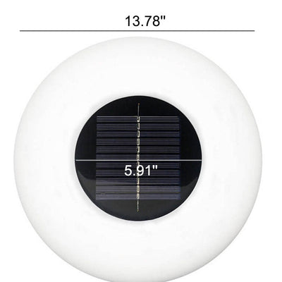 Solar Round Pool Light LED Inflatable Outdoor Waterproof Floating Light