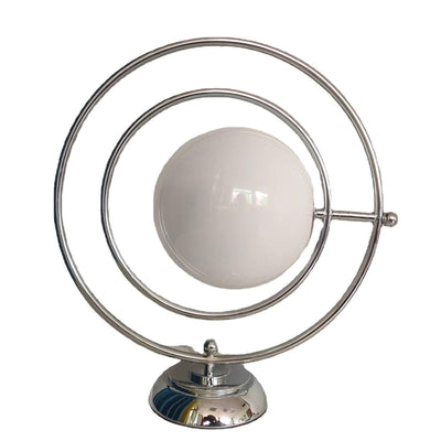 Vintage Glass Rotating Moon 1-Light LED Table Lamp