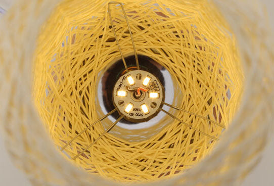 Creative Twine Rattan Ball LED Dimmable Decorative Night Light Table Lamp