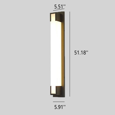 Simple Long Strip LED Outdoor Waterproof Wall Sconce Lamp