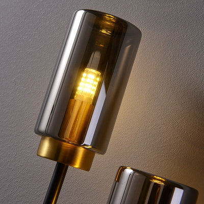 Modern Luxury Cylindrical Shade 2/4 Light Wall Sconce Lamp