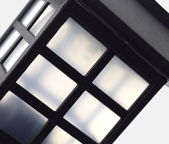 Solar Square Lantern LED Outdoor Waterproof Garden Ground Plug  Light