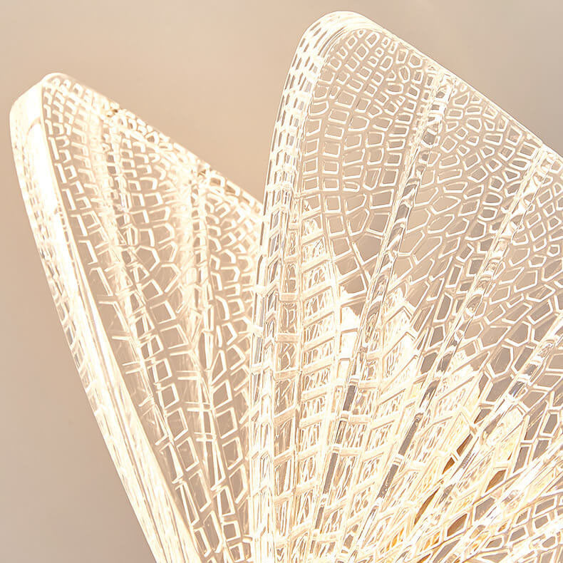مصباح طاولة LED أكريليك على شكل فراشة عصرية 