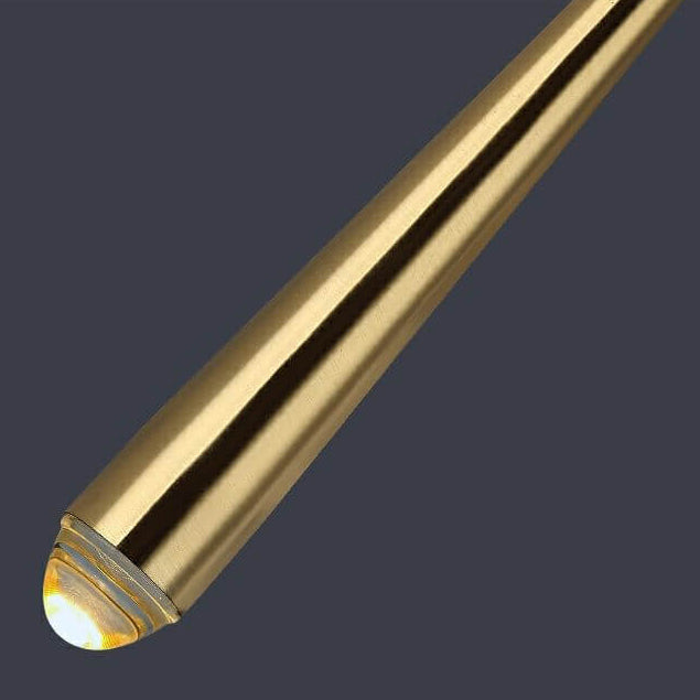 Minimalistischer Luxus-Langstreifen-Gold-1-Licht-Wandleuchte 