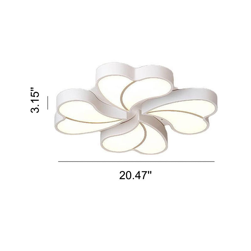 Modern Creative Clover Acrylic LED Flush Mount Ceiling Light