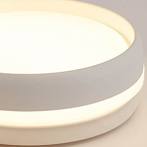 Kreative runde Macaron-Eisen-LED-Unterputz-Deckenleuchte 