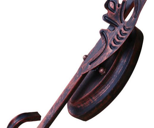 Lampe vintage à pétrole de style ancien en fer, applique murale à 1 lumière 