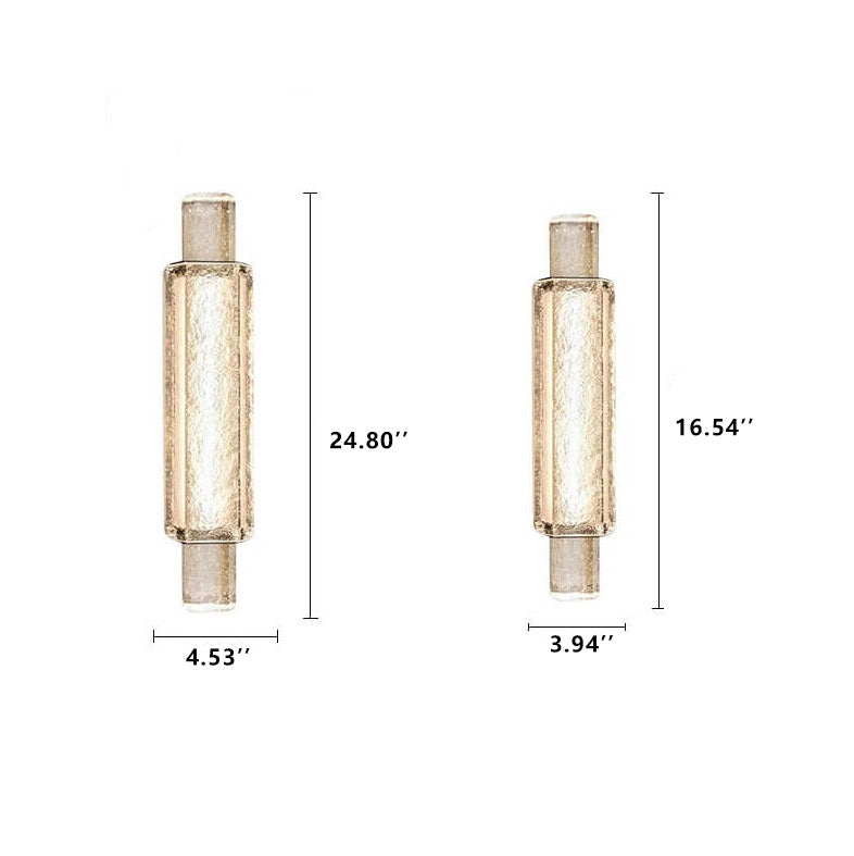 Modern Luxury Bubble Glass Cylindrical 1-Light LED Wall Sconce Lamp