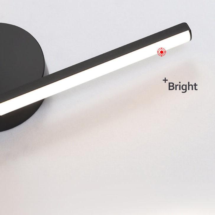 Moderne minimalistische Kurvenlinie Aluminium 1-Licht LED Wandleuchte 