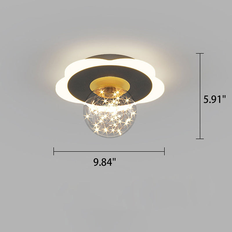 Modern Creative Triangle Flower Full Star LED Flush Mount Ceiling Light