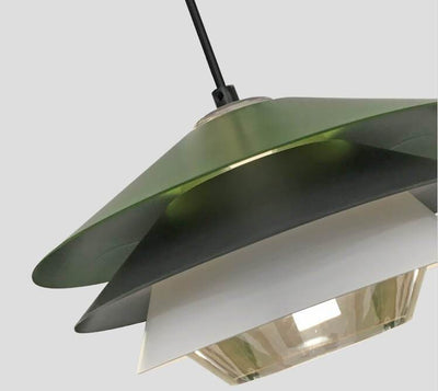 Nordic Colorful Layered Metallic 1-Light LED Pendant Light