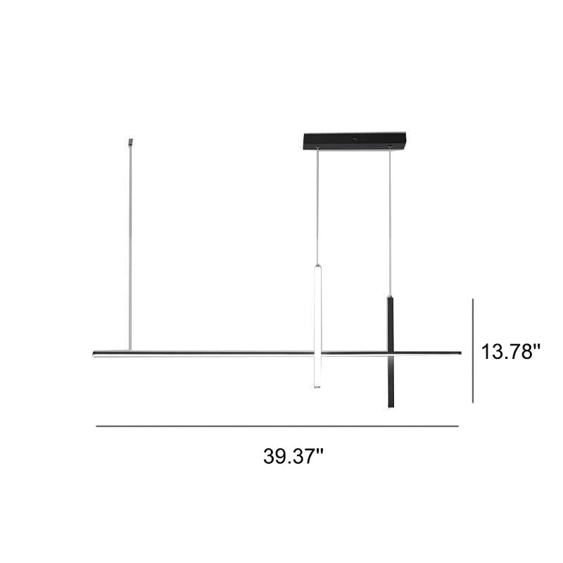 Candelabro LED de Línea Larga Minimalista Moderna 