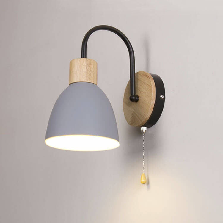 Nordic Macaron 1-Light Zipper Switch Wall Light