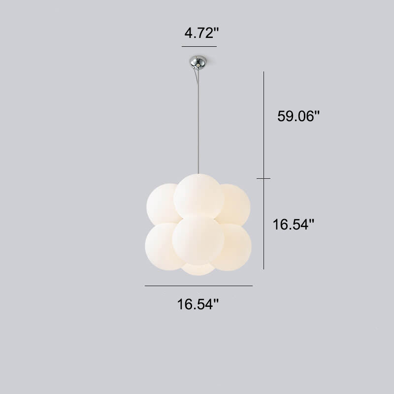 Nordic Creative White Bubble Acryl 4/8 Licht Kronleuchter 