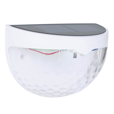 Lámpara de Aplique de Pared de Sombra de Luz Impermeable para Exterior en Semicírculo Solar 