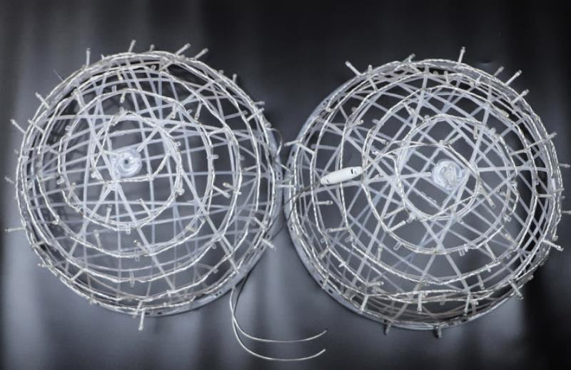 Boule enchevêtrée LED extérieure étanche décorative pour jardin 