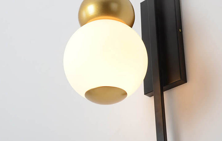 Moderne kreative Glas-Kürbis 1-Licht Wandleuchte 